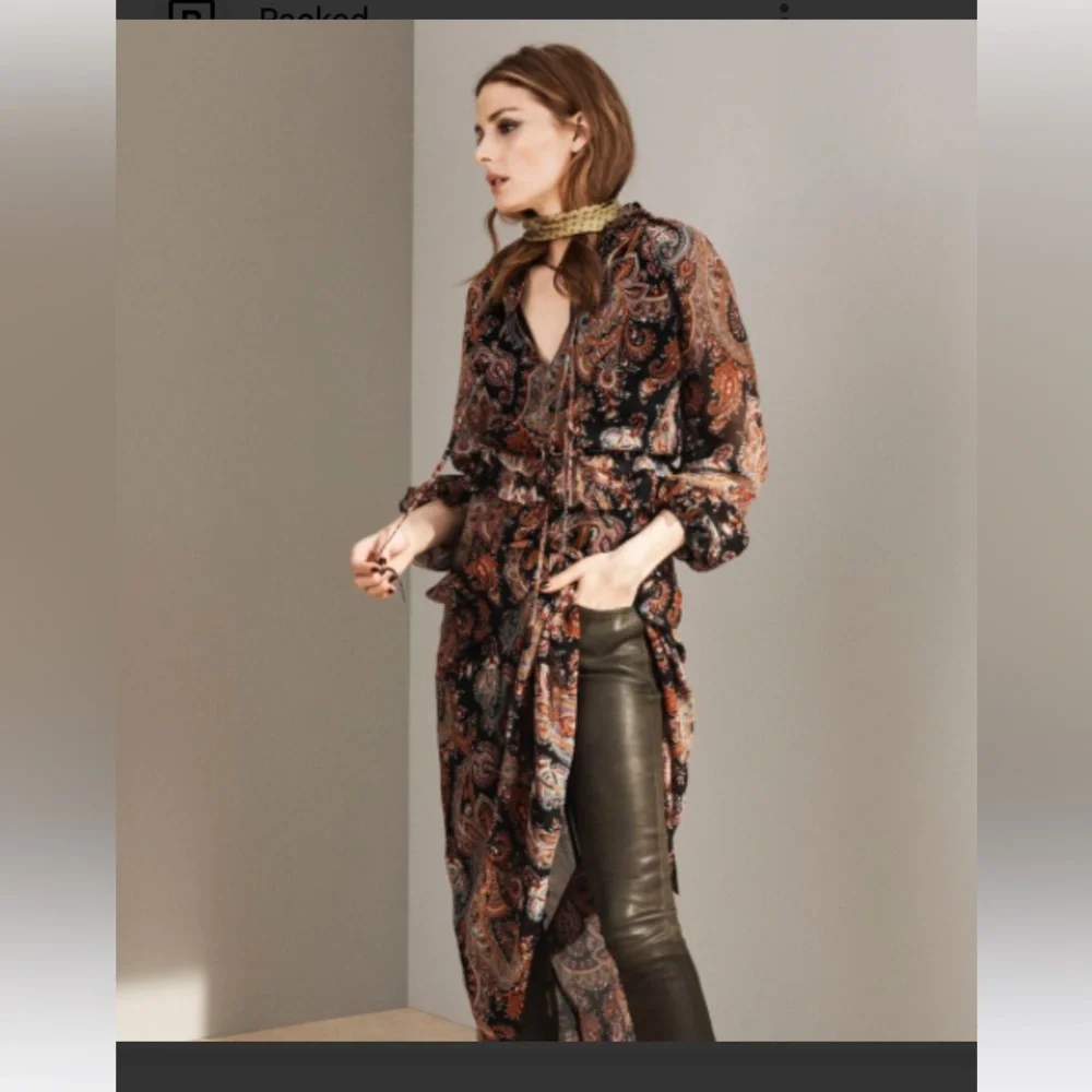 Banana Republic x Olivia Palmero Paisley Dress - Picture 2 of 8